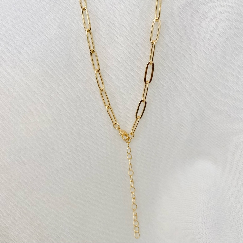 Paperclip Chain with Toggle - Picture 6 of 8